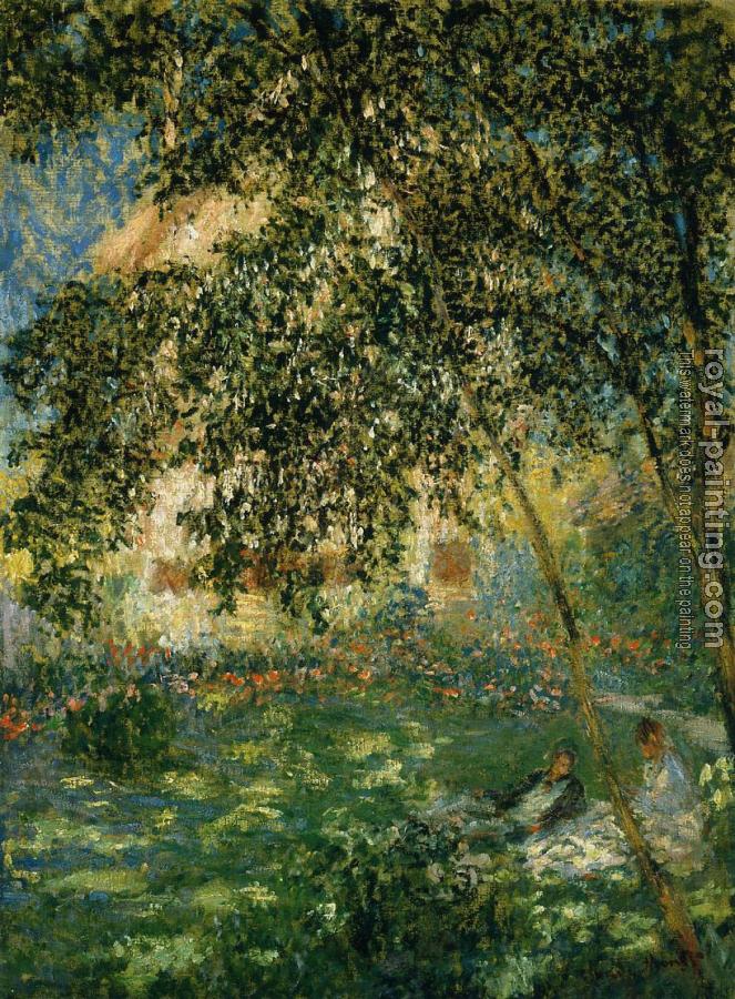 Claude Oscar Monet : Relaxing in the Garden, Argenteuil